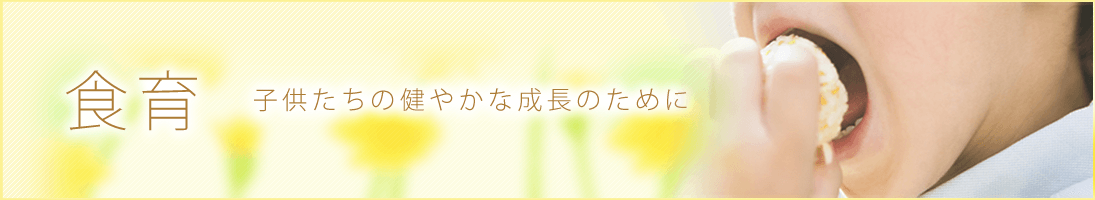 食育　子供たちの健やかな成長のために